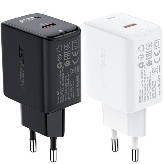 МЗП Acefast A21 30W GaN single USB-C