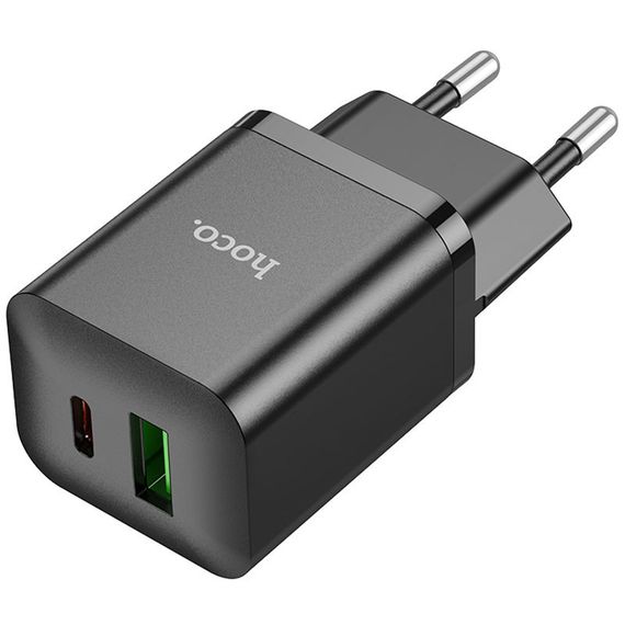 СЗУ Hoco N28 Founder PD20W+QC3.0 (1USB-A/1C) Black | Зображення 2
