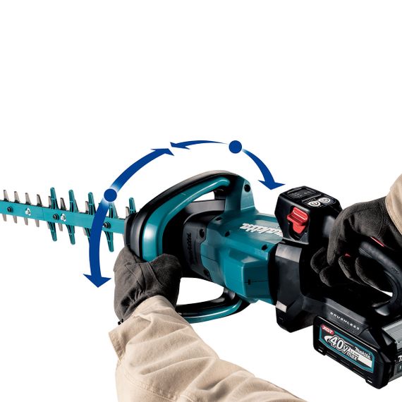 Ножиці для живоплоту акумуляторні Makita UH008GD201 (600 мм, 21.5 мм, BL, XGT 40 В) | Зображення 4