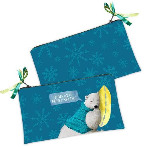 Косметичка жіноча Розбудіть мене у квітні 20х12 см (K_19NG013)