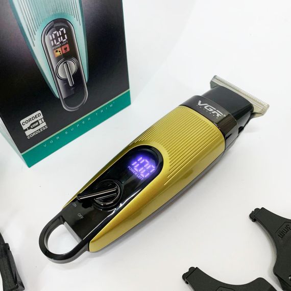 Машинка для стрижки от акб VGR V-975, Хороший беспроводной триммер, Машинка для стрижки волос домашняя MS-61 | Зображення 6