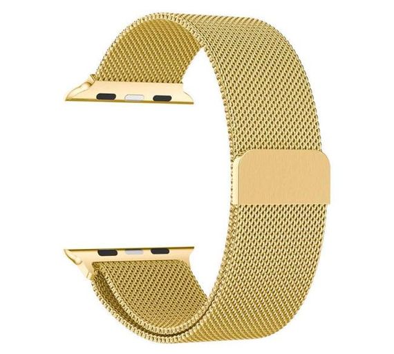 Міланський сітчастий ремінець Primo для Apple Watch 42mm / 44mm / 45mm - Gold | Зображення 1
