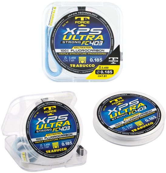 Флюорокарбон Trabucco T-Force XPS Ultra Strong FC 403 Saltwater 50m 0.164mm 2.77kg | Зображення 1