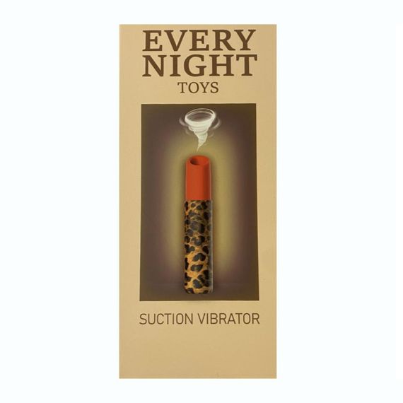 Вакуумний стимулятор клітора Every Night Toys у формі помади, леопардовий принт Sex Aura | Зображення 2