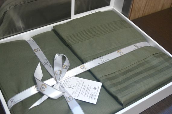 Постільна білизна First Choice Ranforce Deluxe DARK 200 х 220 см Gala Dark Green | Зображення 3