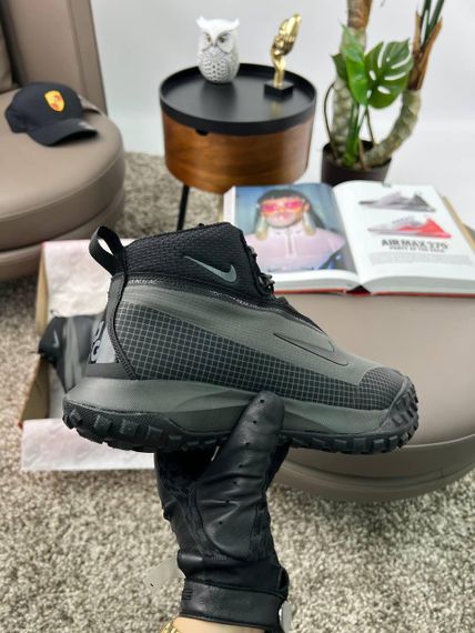 Зимові чоловічі кросівки ACG Mountain Fly Black Grey Red Fur , В'єтнам 44 28 | Зображення 3