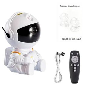 Ночник-проектор з проекцією зоряного неба Астронавт з пультом та USB XO CF4 Білий
