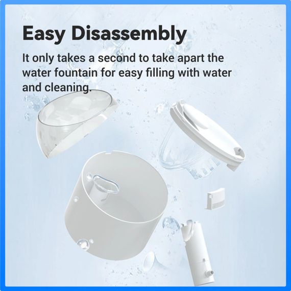 Смарт-поилка для собак и котов Catlink Wireless Pump & Ultra-Filtration Water Fountain - Pure 2, 2.6 л | Зображення 7