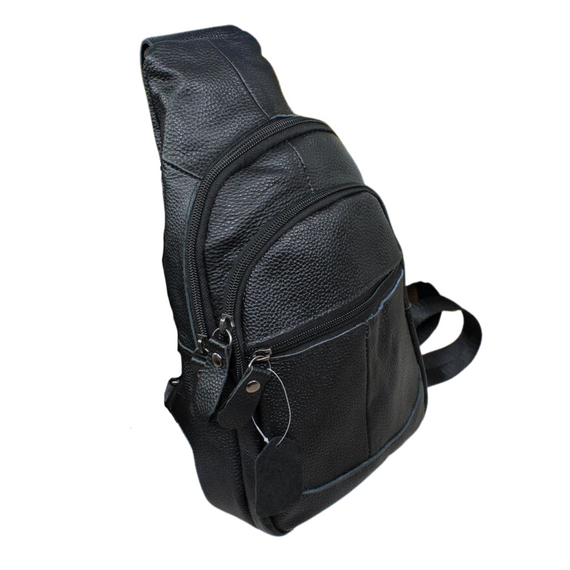 Сумка через плече чоловіча з натуральної шкіри. Джокер чоловічий. Чоловічий слінг з натуральної шкіри | Зображення 1