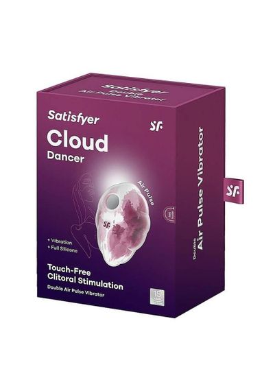 Вакуумный стимулятор с вибрацией Cloud Dancer red_print Sex Aura | Зображення 1