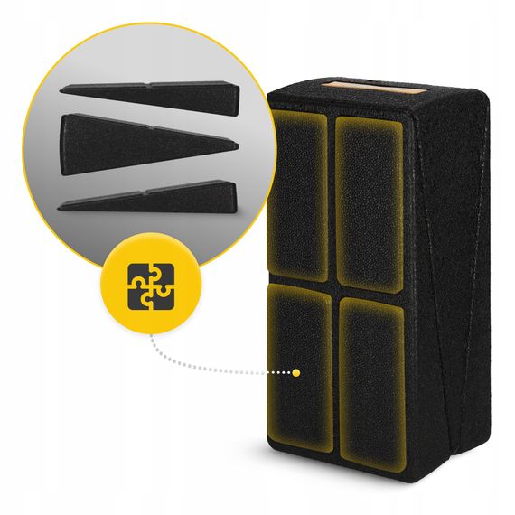 Клин-платформа 4FIZJO Slant Board 3 рівні для присідань та розтяжки Black (P-5905973400312) | Зображення 3