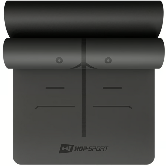 Йога-мат Hop-Sport PU 0,5см 183 x 68см HS-P005GM чорний