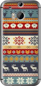 Чехол на HTC One M8 dual sim Рождественский орнамент "3303u-55-17620"