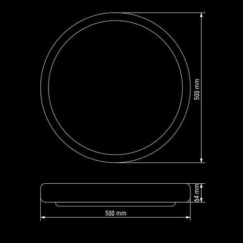 Светильник светодиодный Biom SMART SML-R08-80/2 3000-6000K 80Вт с д/у New | Зображення 3