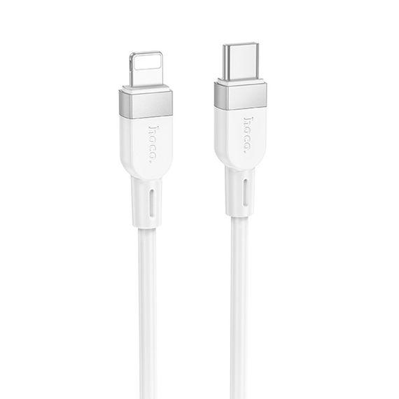 Дата кабель Hoco X109 Energy silicone Type-C to Lightning (1m) White
