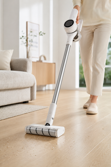 Пилосос безпровідний вертикальний Vacuum Cleaner / Вакуумний акумуляторний пилосос 300 Вт | Зображення 1
