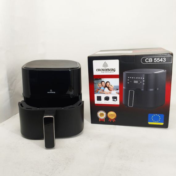 Електрична мультипіч Crownberg CB-5543 1500Вт 4л, Фритюрниця для приготування без олії HK-75 | Зображення 1