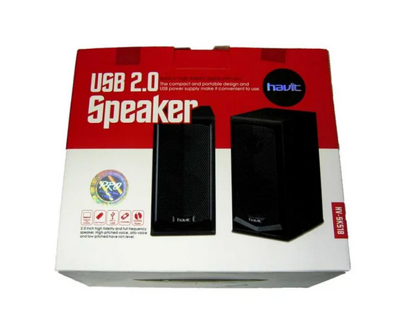 Акустична система 2.0 HV-SK518 6W USB дротова чорний Havit | Зображення 1