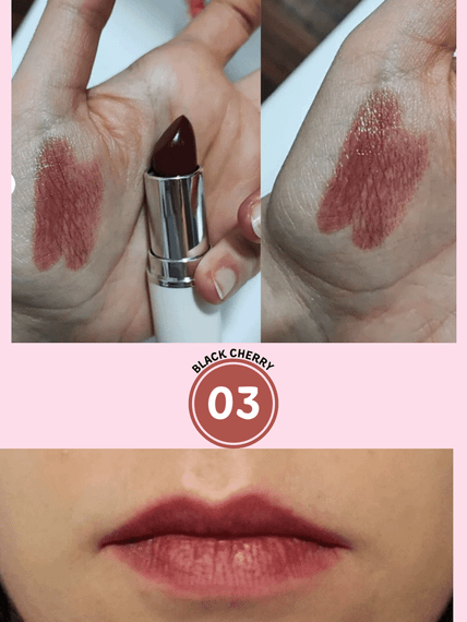 Глазурована губна ВВ-помада Farmasi Black Cherry 03 4 г | Зображення 5