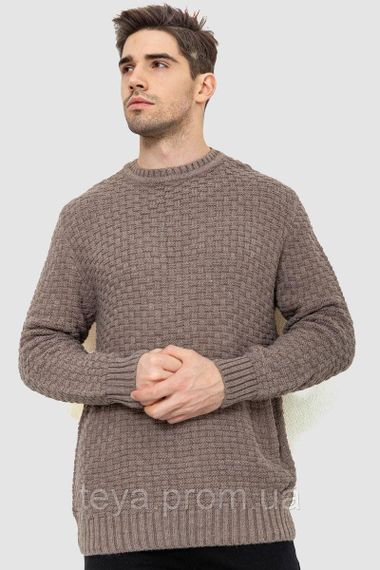 Свитер мужской, цвет мокко, размеры M, XXL, L, XL, XXL, XXXL FA_008394