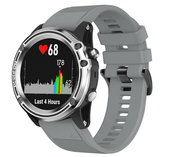 Силіконовий ремінець Primo для годинника Garmin Fenix 3 / 3HR / Fenix 5X / 6X - Grey | Зображення 1