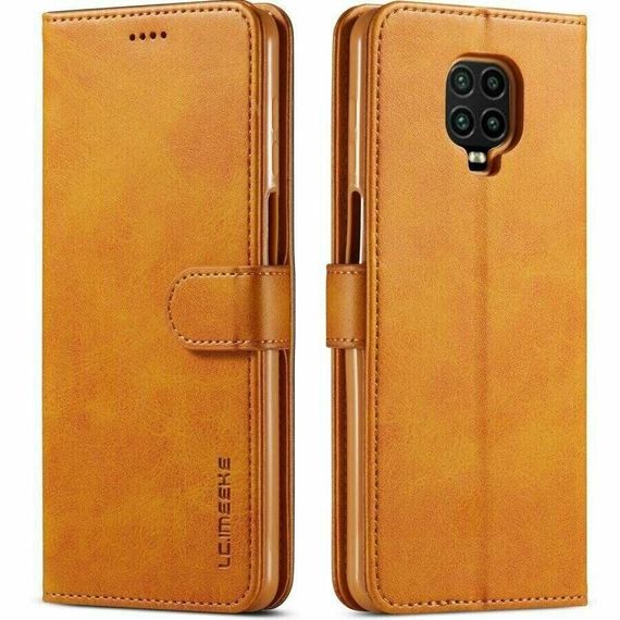 Чохол книжка iMeeke для Xiaomi Redmi Note 9s / Note 9 Pro колір Коричневий | Зображення 1