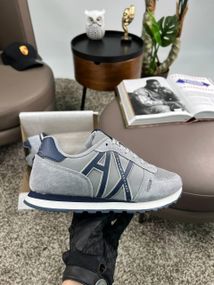 Чоловічі кросівки Exchange AX Grey Black замша , текстиль , В'єтнам 44 28