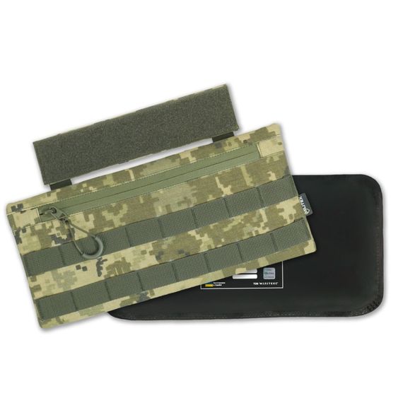 Захист живота з балістичним пакетом Militex 30.5*13.5 см 1 клас захисту піксель