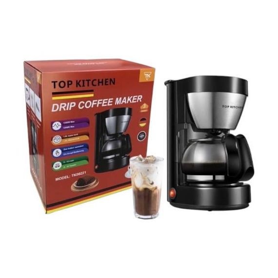 Кофеварка капельная 1л 1200Вт Top Kitchen TK00221 Черная