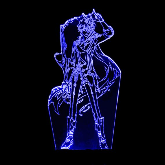 Акриловый светильник-ночник Чайльд Тарталья синий tty-n001199