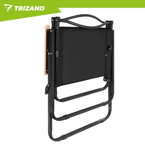 Садовий стілець 54x56x79 см чорний Trizand 27552 | Зображення 6
