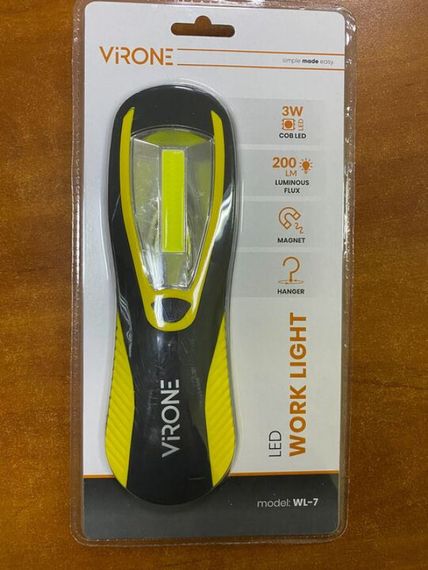 Лампа LED с крючком и магнитом WL-7 COB 3W  200lm 3xAA | Зображення 2