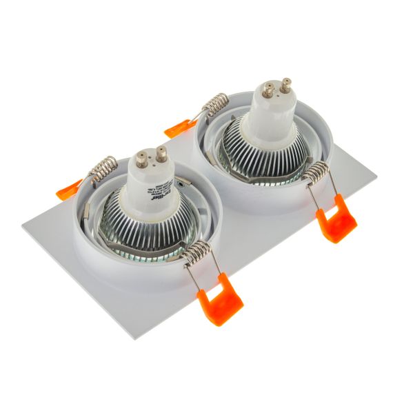Светильник врезной  поворотный HDL-DT 109/2 MR16 WH | Зображення 3