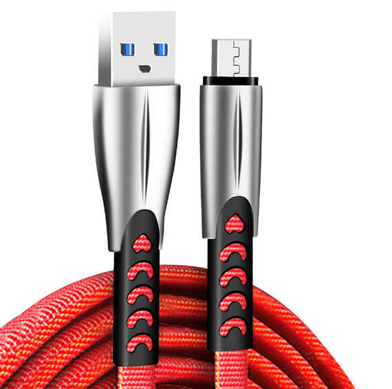 Кабель USB MicroUSB ColorWay CW-CBUM011-RD 2,4A 1м червоний | Зображення 2