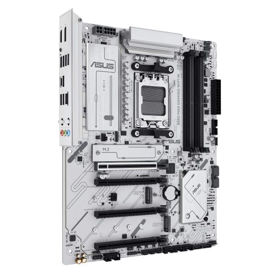 Материнcька плата ASUS B850 MAX GAMING WIFI W sAM5 B850 4xDDR5 M.2 HDMI DP WiFi BT ATX білий 90MB1M10-M0EAY0 | Зображення 1