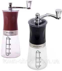 Кофемолка Kamille механическая с мерной шкалой KM-7026