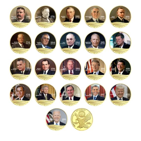 Коробка комплект монеты 46 президентов | Зображення 3