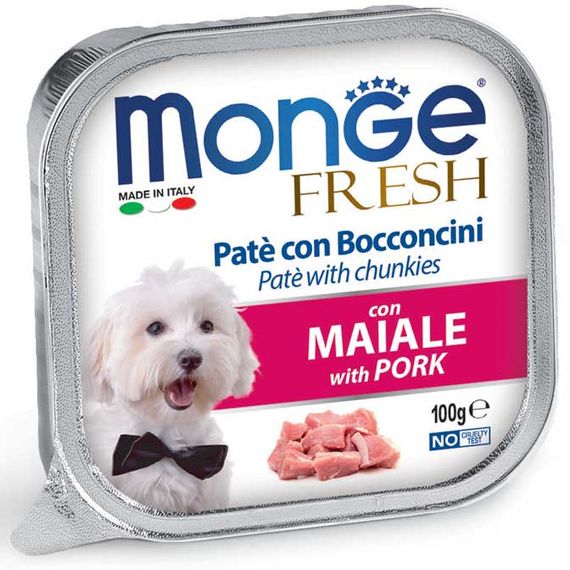Корм Monge Dog Fresh Maiale влажный со свининой для взрослых собак 100 гр