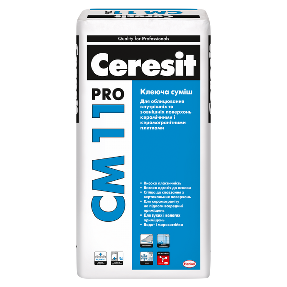 Клеюча суміш Ceresit CM 11 Pro 27 кілограмів