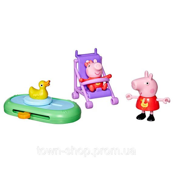 Игровой набор Peppa Figurines серии Моменты с Пеппой – Сестрички на прогулке
