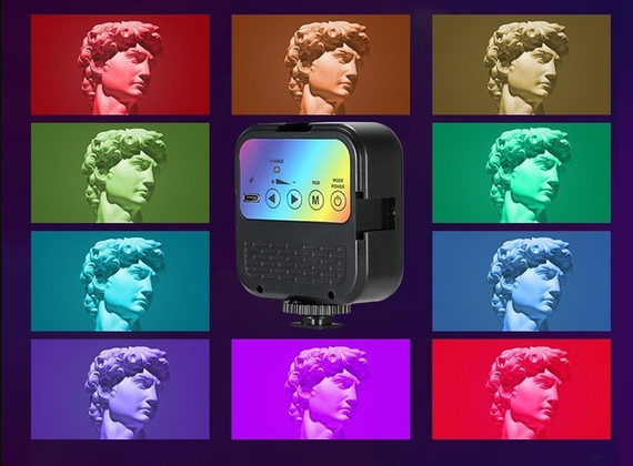 Студійна LED лампа WL-R1, 23000-7000K, освітлення для зйомки, RGB підсвічування | Зображення 6