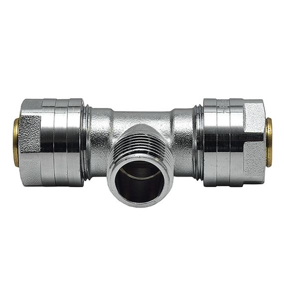 Трійник для металопластикової труби Raftec ЗЗ 20x1/2x20 TN-200120 | Зображення 2