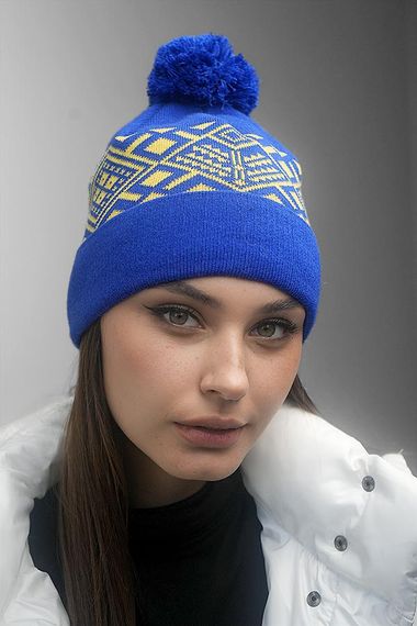 Шапка «Skier» (7217) электрик + желтый