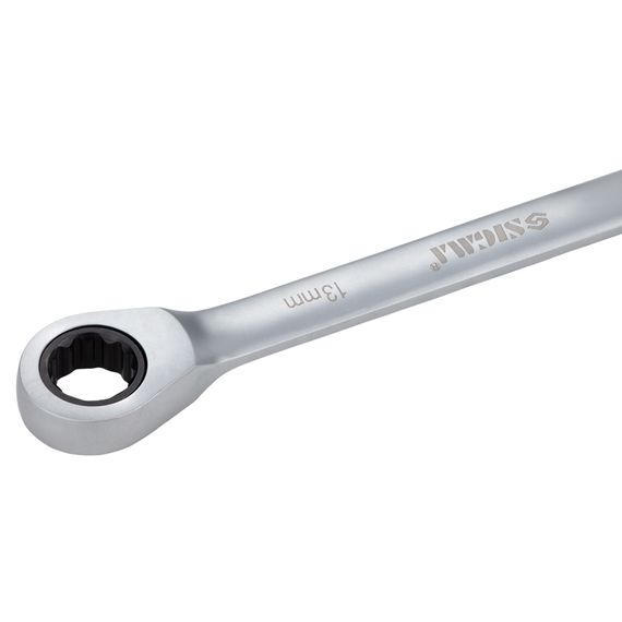 Ключ ріжково-накидний Sigma з трещіткою 13 мм CrV satine (6022131) | Зображення 3