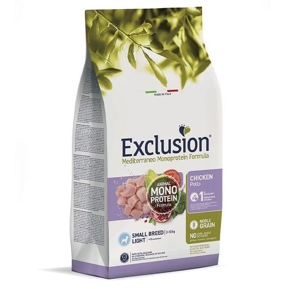 Сухой корм Exclusion Light Chicken Small Breed для взрослых собак маленьких пород 2 кг