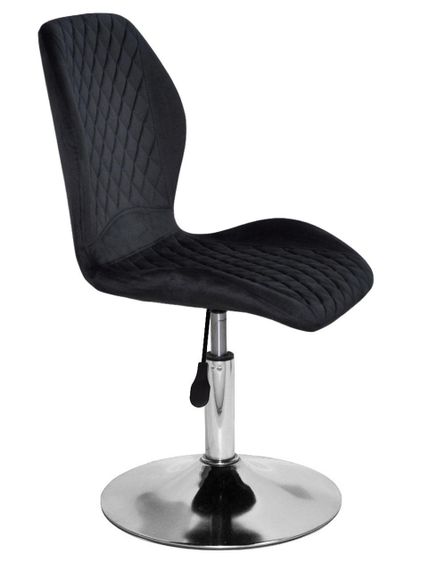 Поворотний стілець Fox CH-Base, на хромованому круглому диску Ø 385 мм із регулюванням висоти, м'яка оббивка | Зображення 8