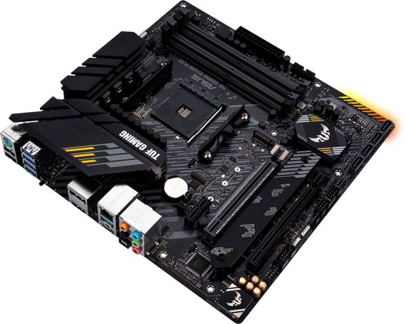 Материнcкая плата ASUS TUF GAMING B550M-PLUS sAM4 B550 4xDDR4 M.2 HDMI DP mATX 90MB14A0-M0EAY0 | Зображення 4