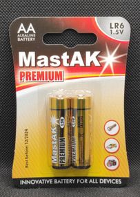 Батарейка пальчиковая AA MastAK Premium ( 2шт. )