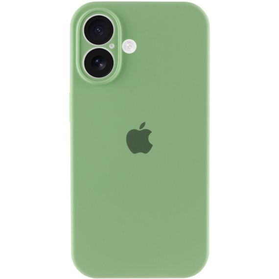 Чехол Silicone Case Full Camera Protective (AA) для Apple iPhone 16 Plus (6.7") Мятный / Mint | Зображення 4