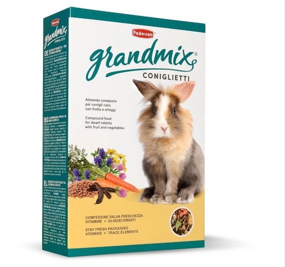 Корм Padovan Grandmix Coniglietti для кроликів 850 гр